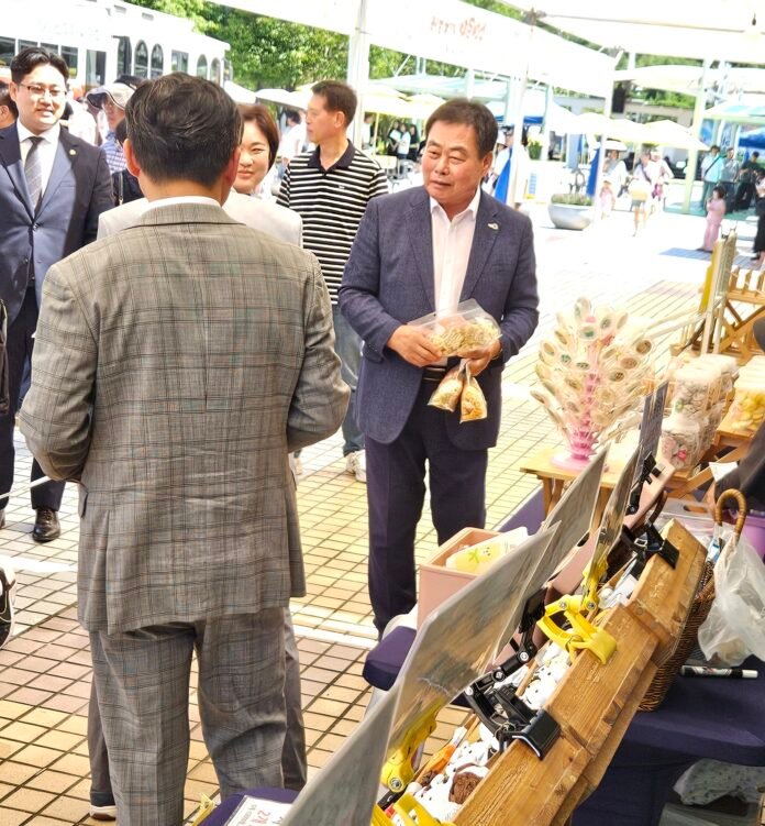 김산 무안군수 방문